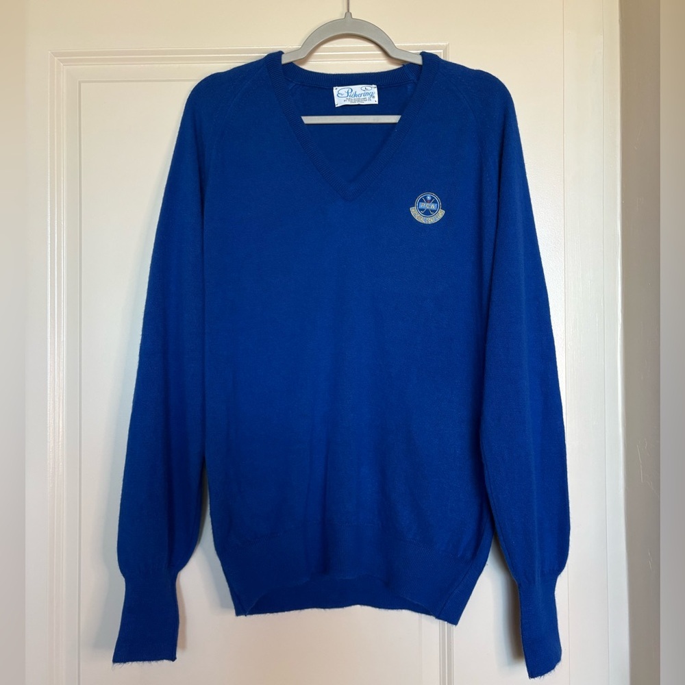 Pickering Vintage 1980s PGA National Golf Club V-Neck Sweater Size Large